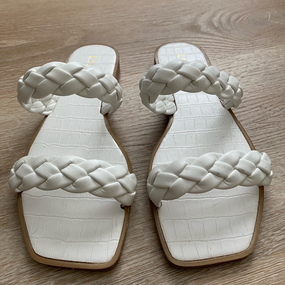 White sandals
